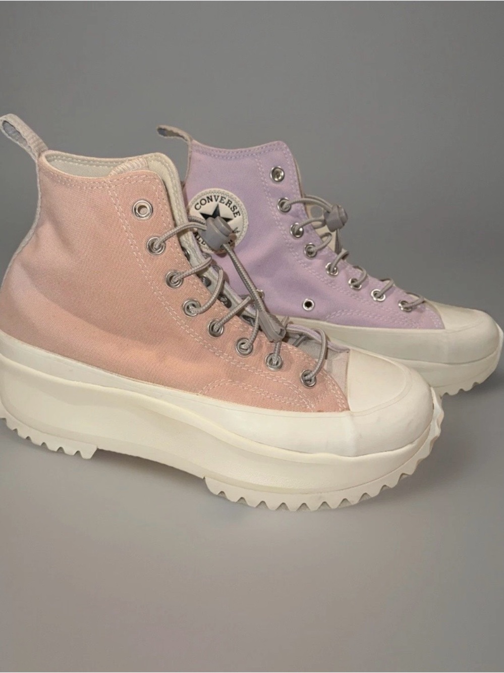 Converse Run Star Hike Hi Tri-Panel Pink Women's Platform Sneakers A01582C